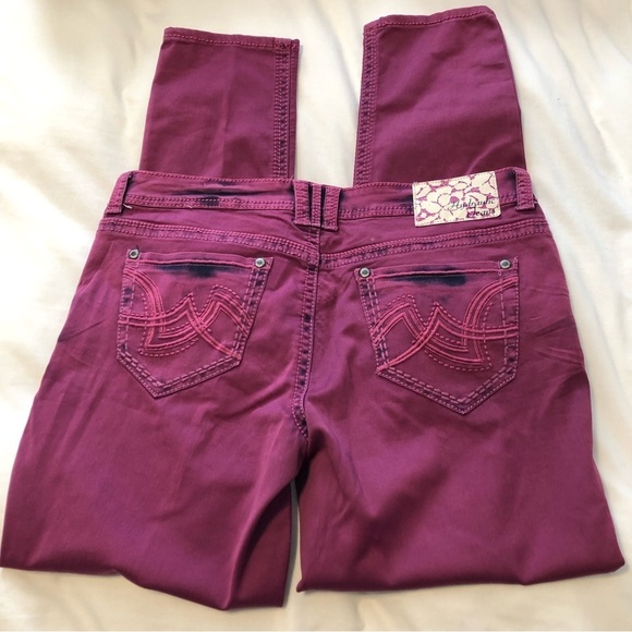 HYDRAULIC Grammercy Original Jegging Skinny Stretch Jeans Size15/16 Berry - Picture 5 of 14